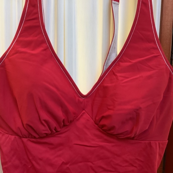 Eloquii Red Women's One Piece Swimsuit - Picture 3 of 10